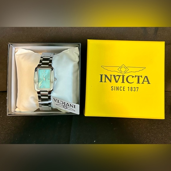 Invicta Accessories - Invicta Wildflower Women’s Silver Watch with Aqua Dial